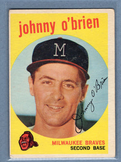1959 Topps #499 Johnny O'Brien (b) VG-EX   GO410