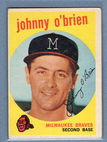 1959 Topps #499 Johnny O'Brien (b) VG-EX   GO410