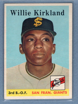 1958 Topps #128 Willie Kirkland (mk) VG  GO501