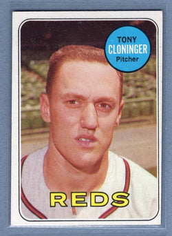 1969 Topps #492 Tony Cloninger EX-MT  GO358
