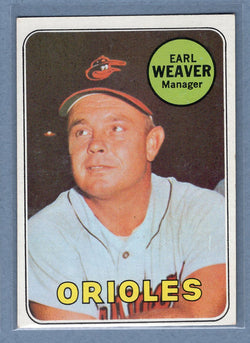 1969 Topps #516 Earl Weaver (R) (HOF) EX-MT  GO477