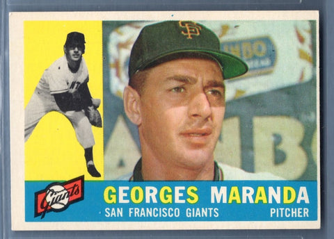 1960 Topps #479 Georges Maranda VG-EX Set Break 1