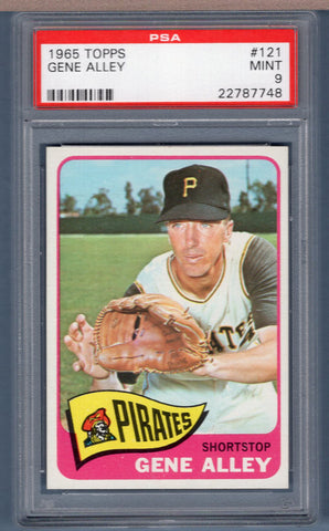 1965 Topps #121 Gene Alley (22787748) PSA 9