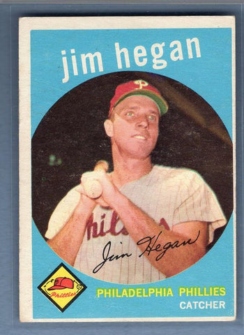 1959 Topps #372 Jim Hegan VG-EX(ST)    Set Break A
