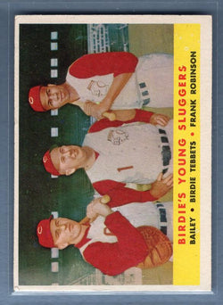 1958 Topps #386 Birdie's Young Sluggers (F. Robinson, etc.) VG-EX   GO167