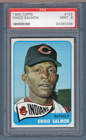 1965 Topps #105 Chico Salmon (04385098) PSA 9