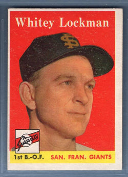 1958 Topps #195 Whitey Lockman EX  GO401