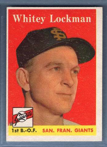 1958 Topps #195 Whitey Lockman EX  GO401