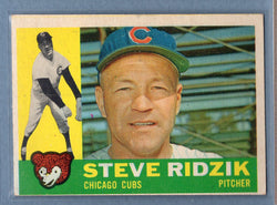 1960 Topps #489 Steve Ridzik EX  GO480