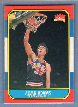 1986 Fleer #2 Alvin Adams (2) EX-MT