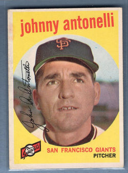1959 Topps #377 Johnny Antonelli VG-EX    Set Break A