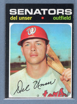 1971 Topps #33 Del Unser  (st) VG  GO550