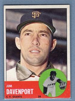 1963 Topps #388 Jim Davenport VG-EX Set Break