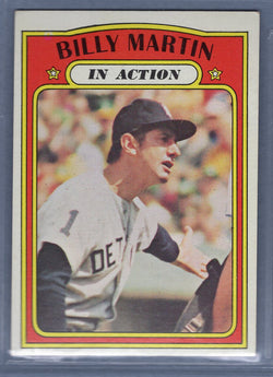 1972 Topps #34 Billy Martin IA (C) EX-MT  GO544