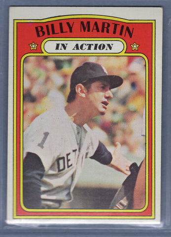 1972 Topps #34 Billy Martin IA (C) EX-MT  GO544