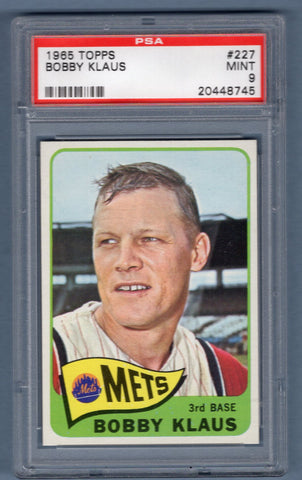 1965 Topps #227 Bobby Klaus (20448745) PSA 9