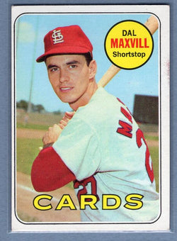 1969 Topps 320 Dal Maxvill VG-EX SET BREAK