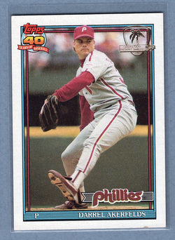 1991 Topps Desert Shield #524 Darrel Akerfelds  NM  GO625