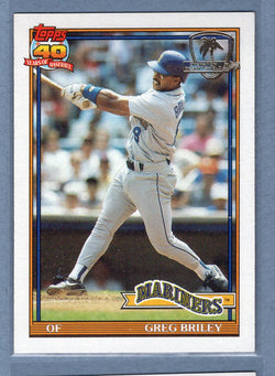1991 Topps Desert Shield #133 Greg Briley  NM  GO500