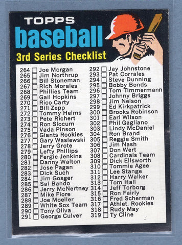 1971 Topps #206 Checklist 264-393 (b) EX-MT  GO340