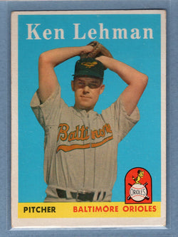 1958 Topps #141 Ken Lehman (a) VG-EX  GO501