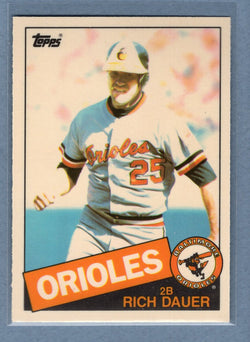 1985 Topps Tiffany #494 Rich Dauer NM
