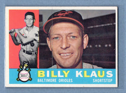 1960 Topps #406 Billy Klaus EX-MT  GO100