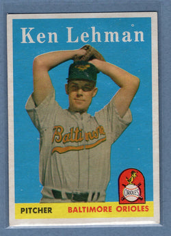 1958 Topps #141 Ken Lehman (mk) (c) VG  GO501