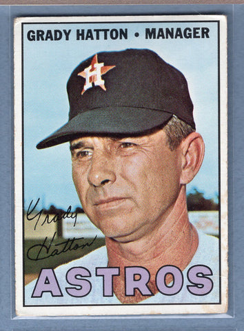 1967 Topps #347 Grady Hatton EX  GO368