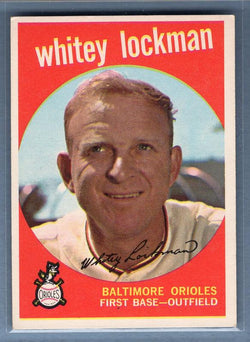 1959 Topps #411 Whitey Lockman VG-EX    Set Break A