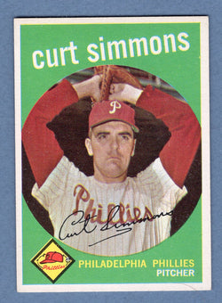 1959 Topps #382 Curt Simmons EX-MT  GO160