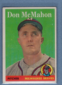 1958 Topps #147 Don McMahon (b) VG-EX  GO501