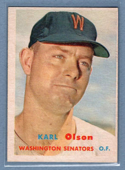 1957 Topps #153 Karl Olson EX-MT  GO87
