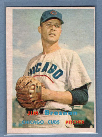 1957 Topps #155 Jim Brosnan EX-MT  GO87