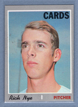 1970 Topps #139 Rich Nye (st) VG  GO450
