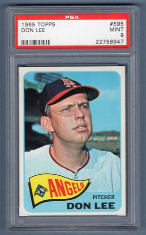 1965 Topps #595 Don Lee (22758947) PSA 9