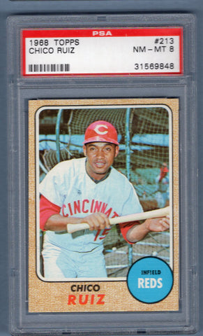 1968 Topps #213 Chico Ruiz (31569848) PSA 8