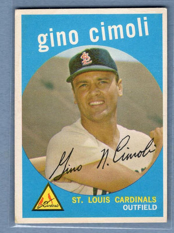 1959 Topps #418 Gino Cimoli VG-EX    Set Break A