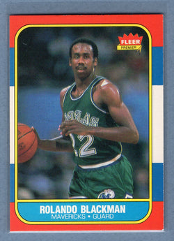 1986 Fleer #11 Rolando Blackman (3) EX-MT