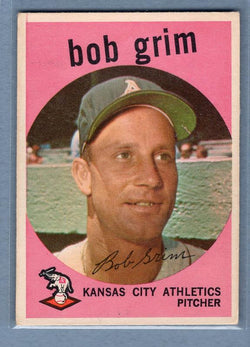 1959 Topps #423 Bob Grim VG-EX    Set Break A
