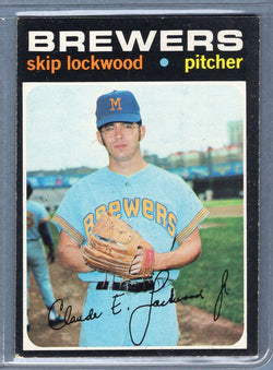 1971 Topps #433 Skip Lockwood  EX  SB1