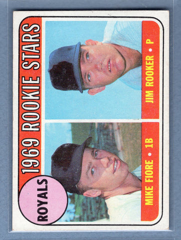 1969 Topps #376 Royals Rookies (d) EX-MT  GO602
