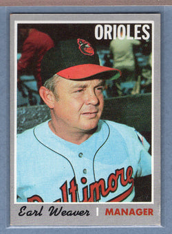 1970 Topps #148 Earl Weaver (HOF)  VG-EX  GO450