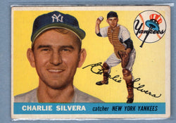 1955 Topps #188 Charlie Silvera VG-EX Set Break