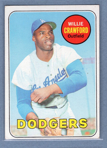 1969 Topps #327 Willie Crawford(b) EX  GO850