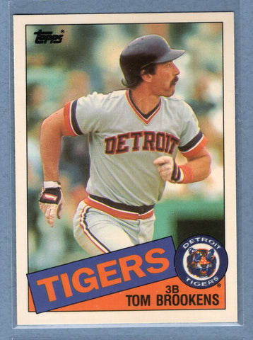 1985 Topps Tiffany #512 Tom Brookens NM