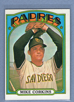 1972 Topps #608 Mike Corkins EX-MT  GO483