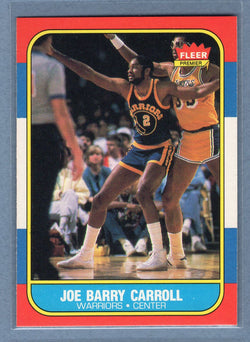 1986 Fleer #14 Joe Barry Carroll (2) NM