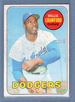 1969 Topps #327 Willie Crawford (st)(C) VG  GO850