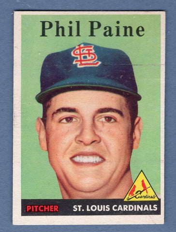 1958 Topps #442 Phil Paine VG-EX  GO495